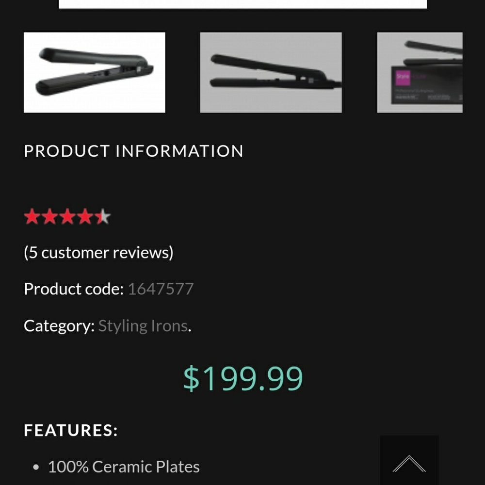 Hair straightener